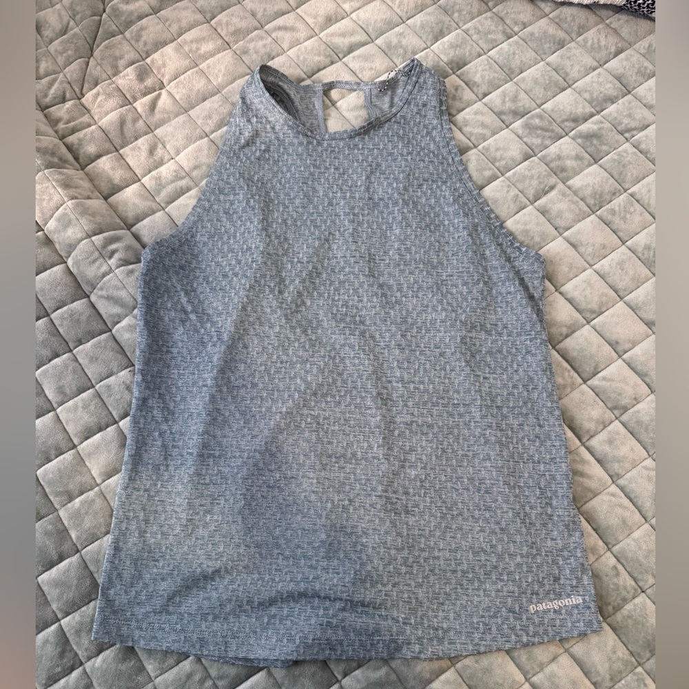 Patagonia Blue Sleeveless Tank Top